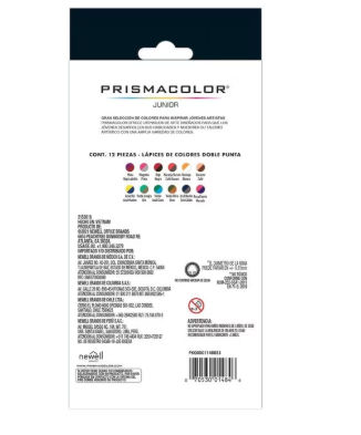 [3] Colores doble punta Junior Prismacolor Largos Multicolor C/12x24 2153018