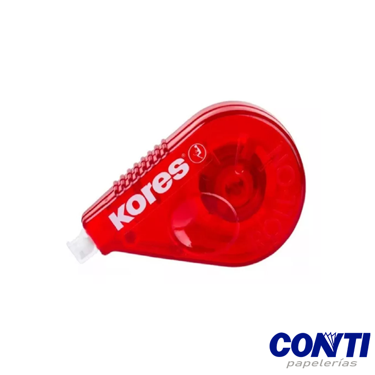 Corrector cinta Roll On Kores 15mx4.2mm Rojo