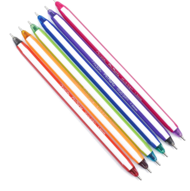 Bolígrafo punta media Pin point duo pen Azor 1.0mm Multicolor C/6 6876