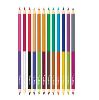 Colores doble punta redondos Paper Mate Largos 3mm Multicolor C/12x24 2209346